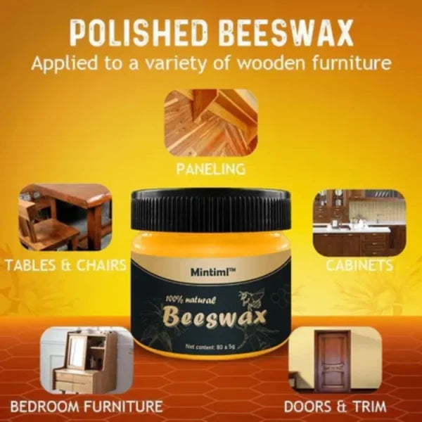 Beewax Furniture Polish 85ml – Beewax Wood Polish & Shiner – Wooden Table, Chair, And Floor Cleaner