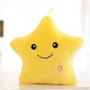 Creative Toy Luminous Relax Body Pillow Soft Stuffed Plush Glowing Colourful Star Shape Cushion Led Light Night Light Toys Gift For Kids Children Girls 7 Colour Changeable Bedding Bed Gift