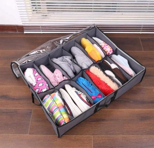 Dust-proof 12 Grids Non-woven Shoes Storage Bag